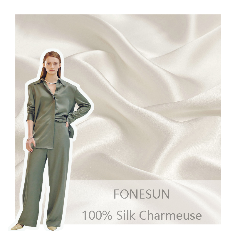16mm 19mm 22mm Mulberry Silk Fabric, Natural Silk Fabric, Silk Fabric Charmeuse 90 colors in stock