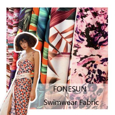 190GSM 80% polyester 20% stretch spandex swimwear fabric customization